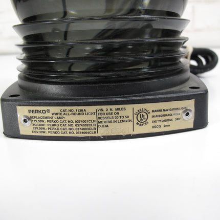 Perko 1130-A White All Around Watertight Boat Marine 360º Navigation Light
