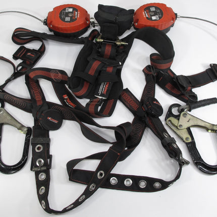 K Strong Kapture 5 Point Full Body Harness w/2 Brute Backer LE 8.5ft 3400lb ea