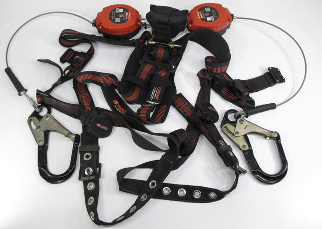 K Strong Kapture 5 Point Full Body Harness w/2 Brute Backer LE 8.5ft 3400lb ea