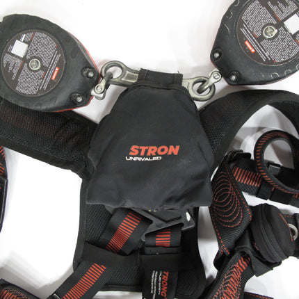 K Strong Kapture 5 Point Full Body Harness w/2 Brute Backer LE 8.5ft 3400lb ea