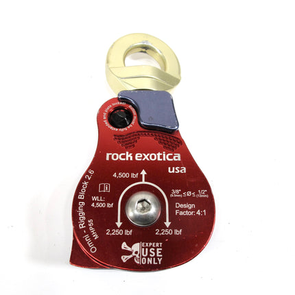 Rock Exotica MHP55 Omni-Rigging Block 2.6 Material Handling Swivel Pulley