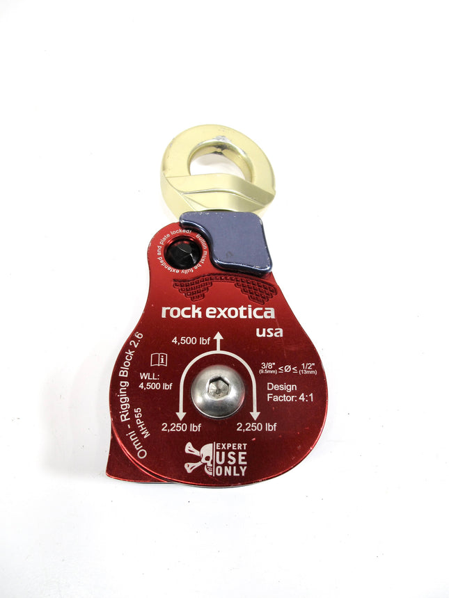 Rock Exotica MHP55 Omni-Rigging Block 2.6 Material Handling Swivel Pulley