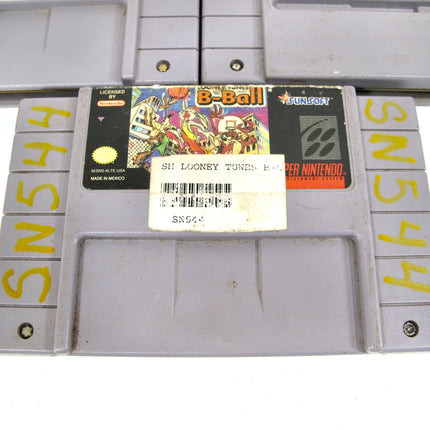Nintendo SNES Looney Tunes B Ball, Zelda, Tax Mania, Super Star Wars, F-Zero Games