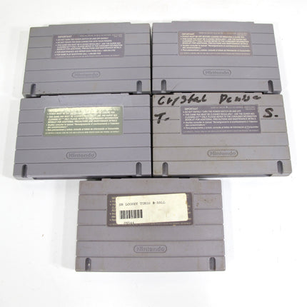 Nintendo SNES Looney Tunes B Ball, Zelda, Tax Mania, Super Star Wars, F-Zero Games
