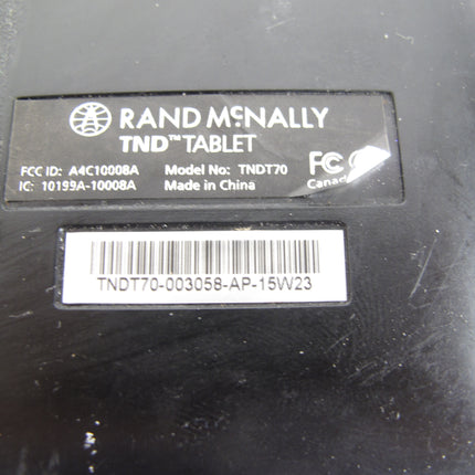 Rand McNALLY TND 70 Tablet 7" WiFi Truck GPS w/ Dash Cam