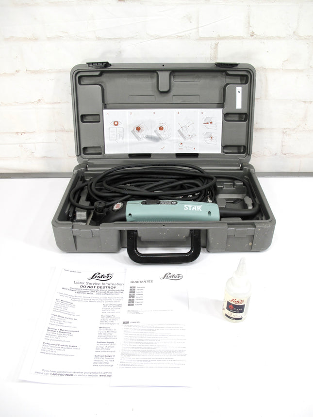 Lister Star C101 Large Animal Clippers with Fine Blade for Livestock - Green
