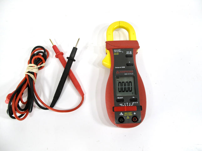 Amprobe Acd-10 Plus Digital Clamp Meter, Lcd, 600 A, 1.0 In (25 Mm) Jaw