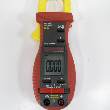 Amprobe Acd-10 Plus Digital Clamp Meter, Lcd, 600 A, 1.0 In (25 Mm) Jaw