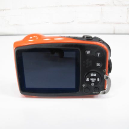 Fujifilm FinePix XP70 16.4MP Orange Compact Waterproof Camera Charger & SD Card