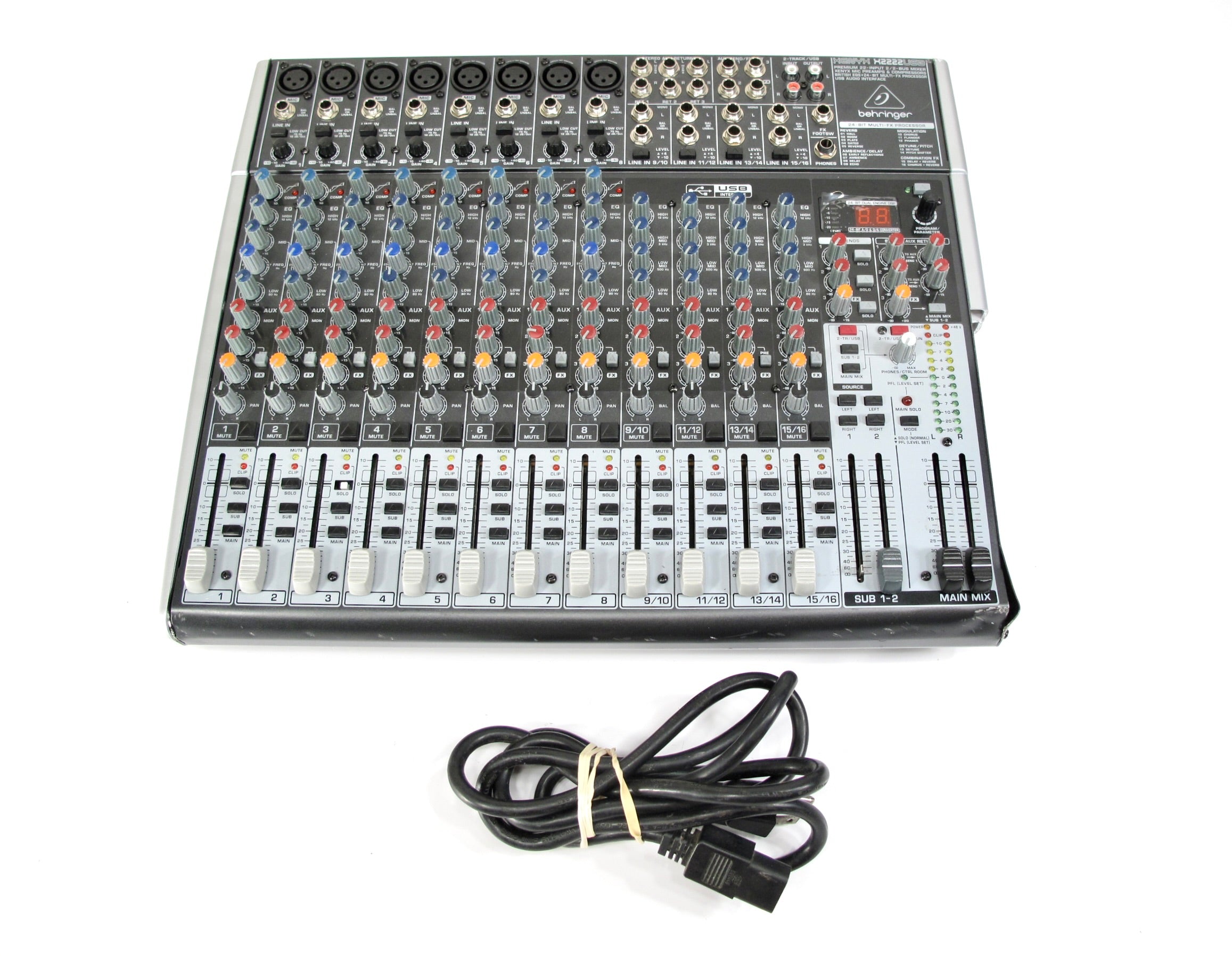 Behringer VMX200 Pro 2 Channel DJ Mixer w/ BPM counter and QRS