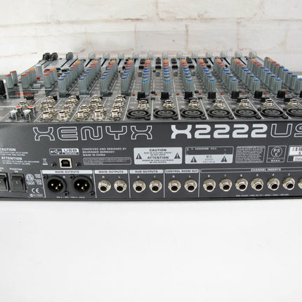Behringer Xenyx X1222USB 16-Input 2/2-Bus Mixer with XENYX Mic Effects & Dynamics