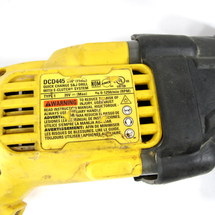 DEWALT DCD445 7/16” 20V Brushless Cordless Quick Change Stud & Joist Drill