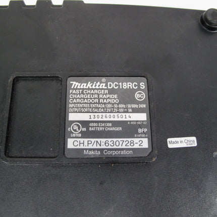 MAKITA DC18RC Genuine OEM 120v 240W Lithium-Ion & Ni-MH Fast Rapid Charger