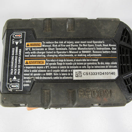 Ridgid R840085 Genuine OEM 18V 1.5Ah Hyper Lithium Ion Power Tool Battery
