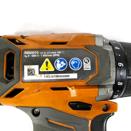 RIDGID R860010 18V Cordless 1/2" Drill Driver Tool Only