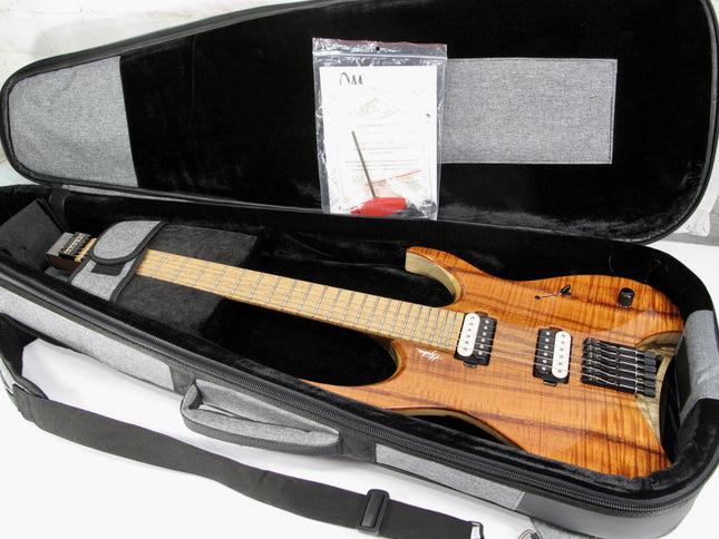 Mayones Hydra Elite 6 Master Grade Koa Top Headless Electric Guitar