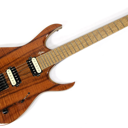 Mayones Hydra Elite 6 Master Grade Koa Top Headless Electric Guitar