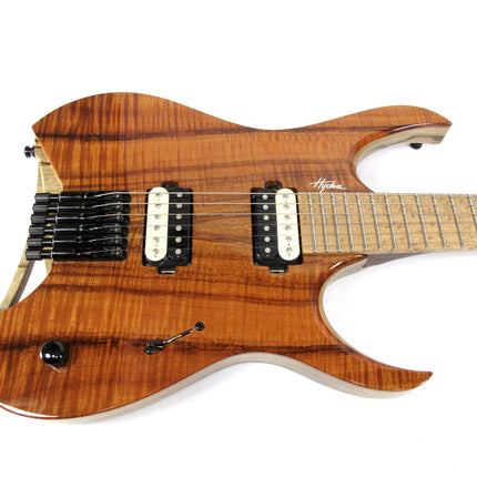 Mayones Hydra Elite 6 Master Grade Koa Top Headless Electric Guitar