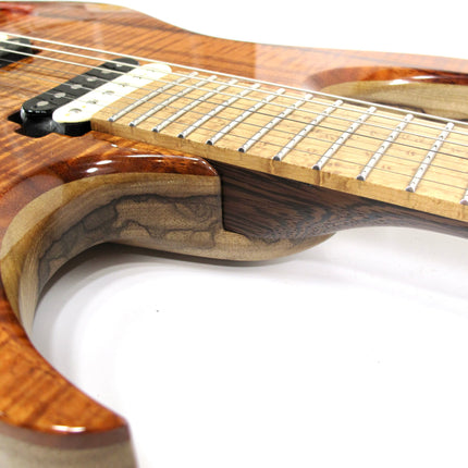 Mayones Hydra Elite 6 Master Grade Koa Top Headless Electric Guitar