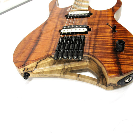 Mayones Hydra Elite 6 Master Grade Koa Top Headless Electric Guitar