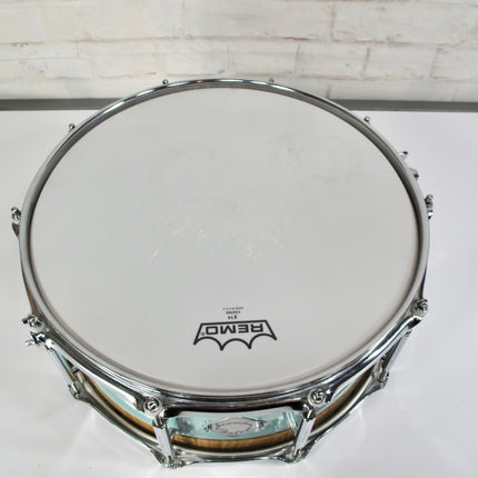 Acoutin Custom Leonova 6.5x14 2013 "Leonova" Sea Foam Green Snare Drum