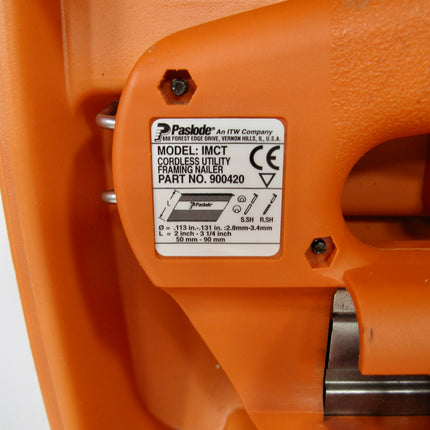 Paslode IMCT Impulse Cordless Utility Framing Nailer Gun 900420