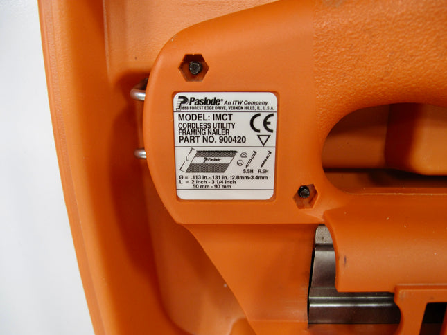 Paslode IMCT Impulse Cordless Utility Framing Nailer Gun 900420