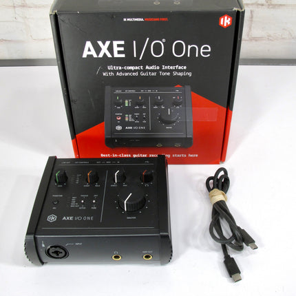 IK Multimedia AXE I/O ONE USB Audio Interface, Z-TONE Input for Guitar/Bass
