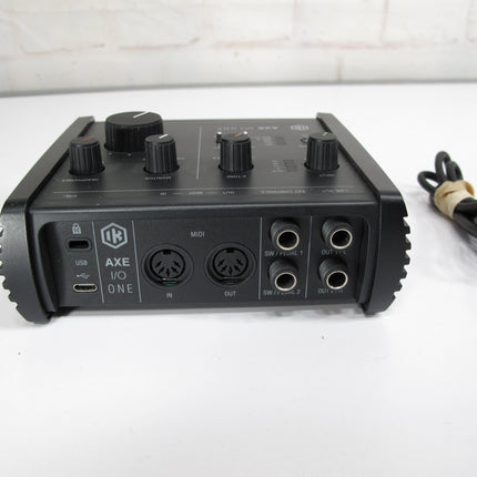 IK Multimedia AXE I/O ONE USB Audio Interface, Z-TONE Input for Guitar/Bass