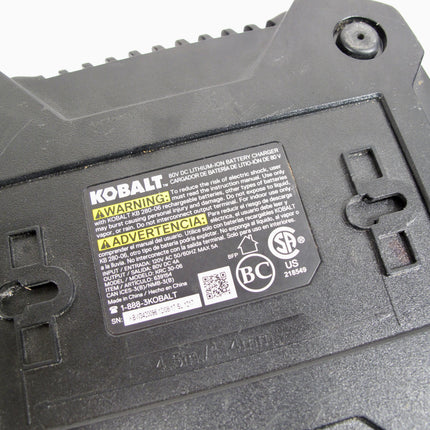 Kobalt KRC 30-06 80V Max Lithium Ion Power Tool Battery Charger