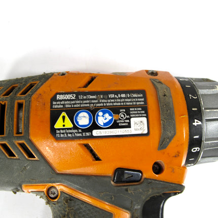 RIDGID R860052 18-Volt 1/2 in. Cordless Drill Driver Tool Only