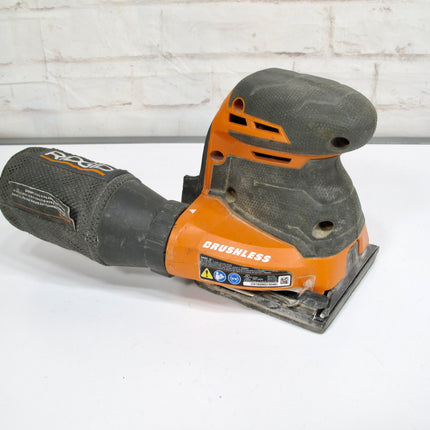 Ridgid 18-Volt Cordless Brushless 3-Speed 1/4 Sheet Sander R86064B (Tool Only)
