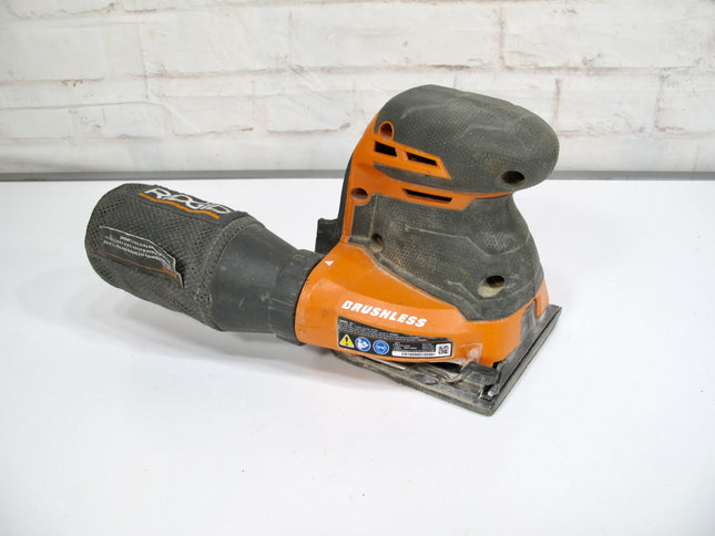 Ridgid 18-Volt Cordless Brushless 3-Speed 1/4 Sheet Sander R86064B (Tool Only)