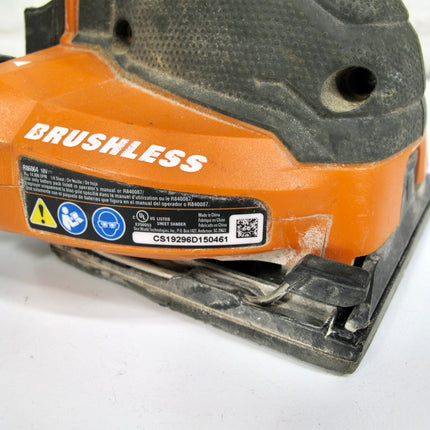 Ridgid 18-Volt Cordless Brushless 3-Speed 1/4 Sheet Sander R86064B (Tool Only)
