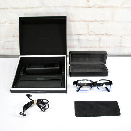 AMAZON Echo Frames 2nd Gen Smart Glasses - Black With Blue Accents Model Z4NEU3