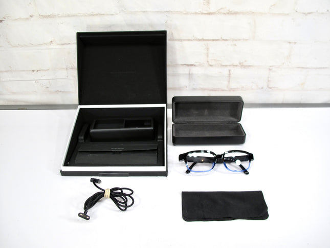 AMAZON Echo Frames 2nd Gen Smart Glasses - Black With Blue Accents Model Z4NEU3