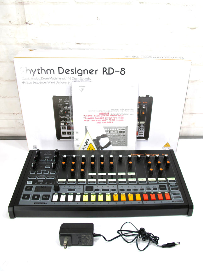 Behringer RD-8 Rhythm Designer Analog Drum Machine with 64-Step Sequencer