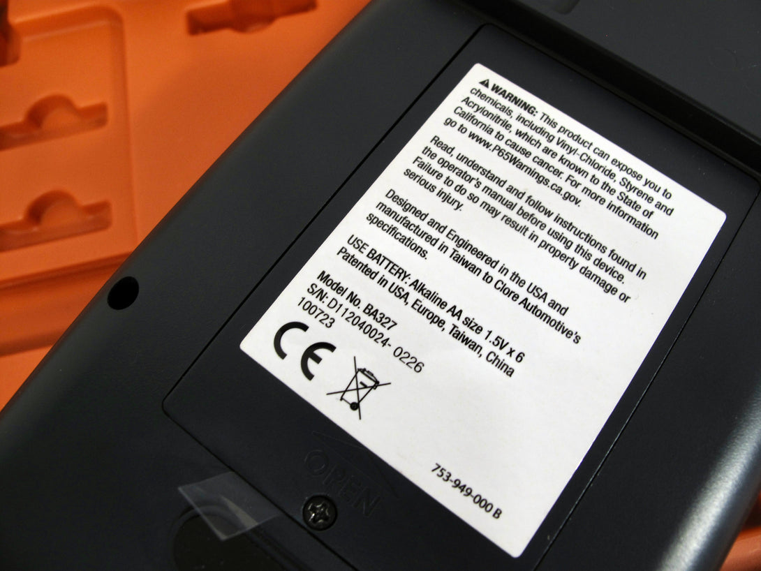 Clore Automotive SOLAR BA327 Electronic Battery and System Tester w/ P ...
