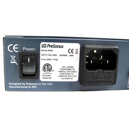 Presonus HP60 6-Channel Amplifier Headphone Amp w/ Talkback & A/B Input Mi
