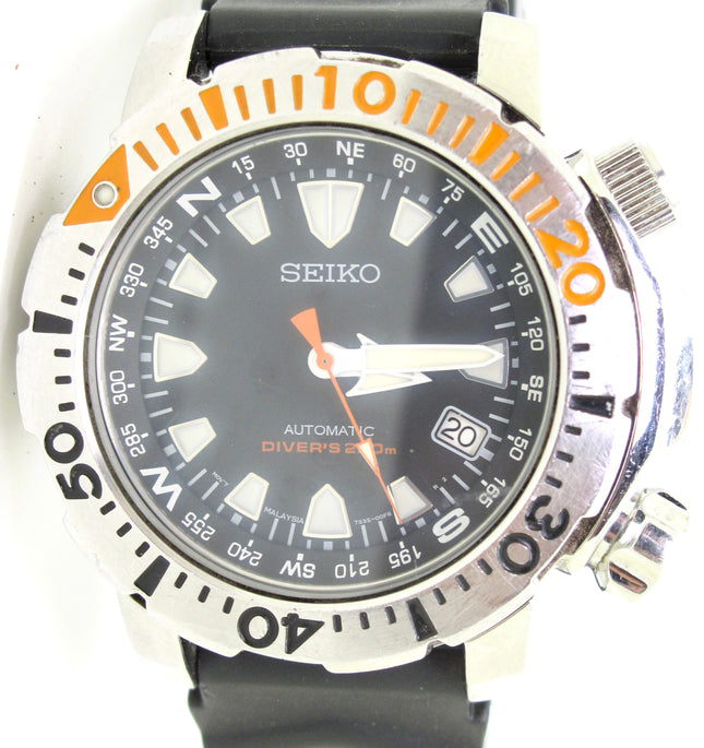 Seiko Land Monster Black Dial RARE Diver 200M 7S35-00F0 Automatic Men’s Watch