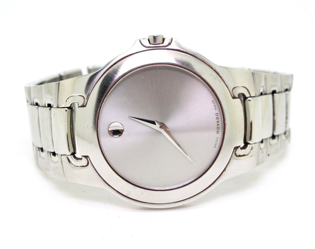 Movado Museum 84 G1 1898 7 Inch Stainless Quartz Watch