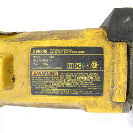 DeWALT DWP849 7-Inch - 9-Inch Variable Speed VS Polisher Buffer Tool