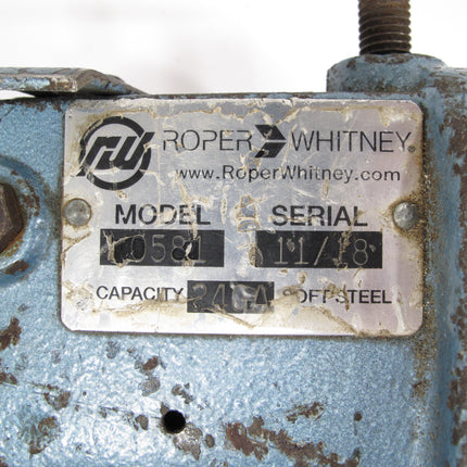 Roper Whitney Pexto 0581 Manual Crank Bead Roller Crimper Flanger Machine