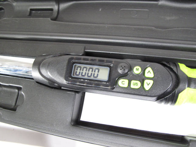 Carlyle CDTW38 3/8 Inch Drive Flex Head ft. lbs., in lbs., N-m kg-cm Digital Torque Wrench