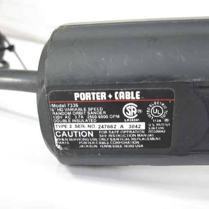 Porter Cable 7336 6-Inch Variable Speed Random Orbit Sander