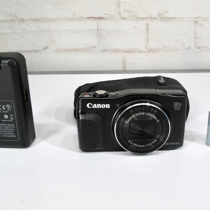 Canon PowerShot SX700 HS 16.1MP 30x Black Compact Digital Camera