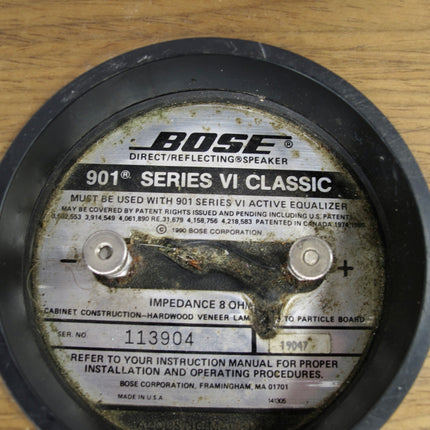 Bose 901 Series VI Classic Direct Reflecting 450 Watt Stereo Speakers