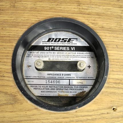 Bose 901 Series VI Classic Direct Reflecting 450 Watt Stereo Speakers