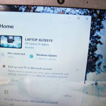 HP 14-dw0052dx 64GB 4GB Intel Celeron N4120 1.10GHz  Windows Laptop Computer