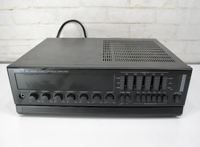 Inter M PA-4000 120 Watt 6 Input Powered PA Mixer Amplifier